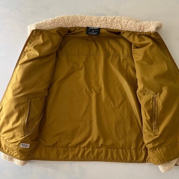 Burton Cream Sherpa Fleece Reversible Full Zip Jacket - Picture 6 of 8